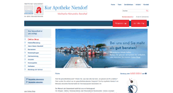 Desktop Screenshot of kurapotheke-niendorf.de